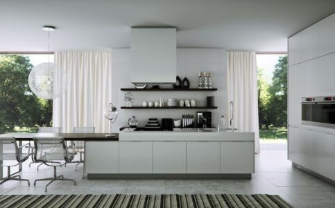 sleek-white-kitchen
